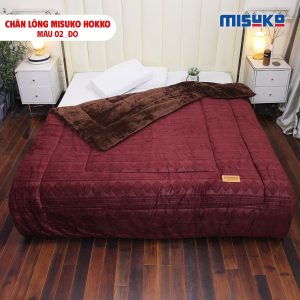Alternative view of Chăn lông Misuko Hokko màu đỏ 210x250 nặng 4kg