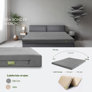 Đệm bông ép Hàn Quốc Everon gập 3 - Ảnh 6