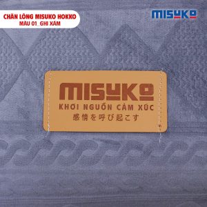 Chăn lông Misuko Hokko màu xám 210x250 nặng 4kg - Ảnh 7