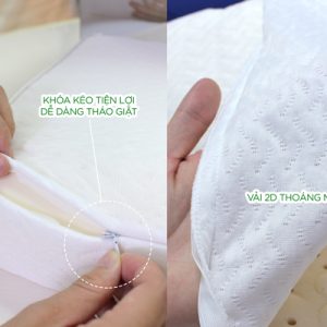Gối cao su Olympia Contour Massage 3 vùng 40x60cm - Ảnh 5