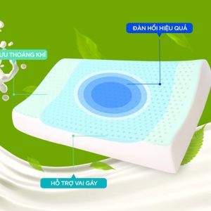 Gối cao su Olympia Contour 38x60cm - Ảnh 4