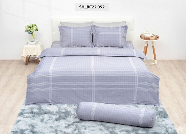 Chăn ga gối Sông Hồng Basic cotton BC22052