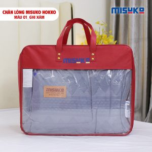 Chăn lông Misuko Hokko màu xám 210x250 nặng 4kg