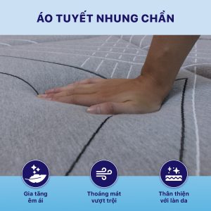 Đệm Bông Ép Olympia Alexander – Lõi Bông Ép 18cm + Topper Memory Foam 5cm Cao Cấp - Ảnh 4