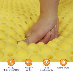 Đệm cao su Olympia AQUA massage (đệm cao su thiên nhiên 100%) - Ảnh 4