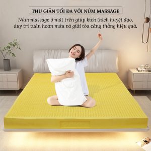 Đệm cao su Olympia AQUA massage (đệm cao su thiên nhiên 100%) - Ảnh 5