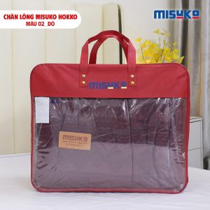 Chăn lông Misuko Hokko màu đỏ 210x250 nặng 4kg