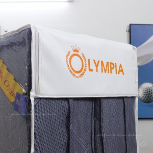 Đệm cao su tổng hợp Olympia New Crystal 2 mảnh (lõi trắng, giặt được áo đệm) - Ảnh 4