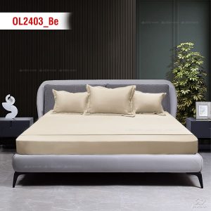 Ga gối Olympia Lucas OL2403 vải cotton linen màu be