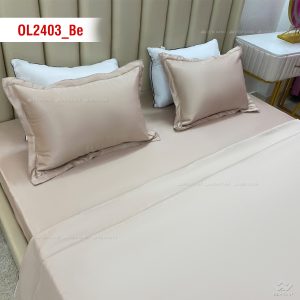 Ga gối Olympia Lucas OL2403 vải cotton linen màu be - Ảnh 4