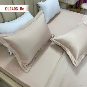 Ga gối Olympia Lucas OL2403 vải cotton linen màu be - Ảnh 5