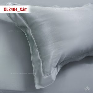 Ga gối Olympia Lucas OL2404 vải cotton linen màu xám - Ảnh 6