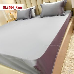 Ga gối Olympia Lucas OL2404 vải cotton linen màu xám - Ảnh 3