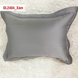 Ga gối Olympia Lucas OL2404 vải cotton linen màu xám - Ảnh 4