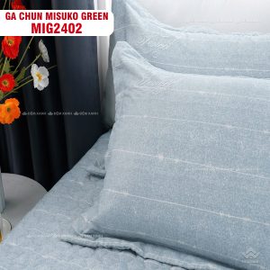 Bộ chăn ga gối Nhật Bản Misuko Green MIG2402 - Ảnh 3