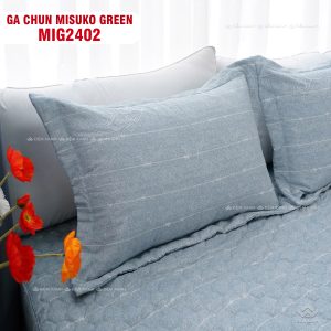 Bộ chăn ga gối Nhật Bản Misuko Green MIG2402 - Ảnh 4