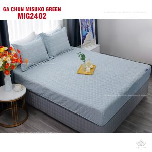 Bộ chăn ga gối Nhật Bản Misuko Green MIG2402 - Ảnh 5