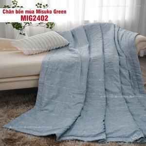 Bộ chăn ga gối Nhật Bản Misuko Green MIG2402 - Ảnh 8