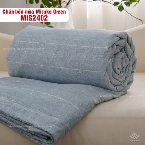 Bộ chăn ga gối Nhật Bản Misuko Green MIG2402 - Ảnh 9