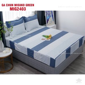 Bộ chăn ga gối Nhật Bản Misuko Green MIG2403 - Ảnh 5