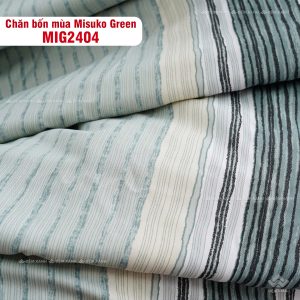 Bộ chăn ga gối Nhật Bản Misuko Green MIG2404 - Ảnh 8