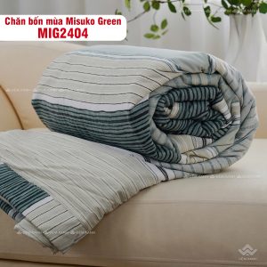 Bộ chăn ga gối Nhật Bản Misuko Green MIG2404 - Ảnh 10