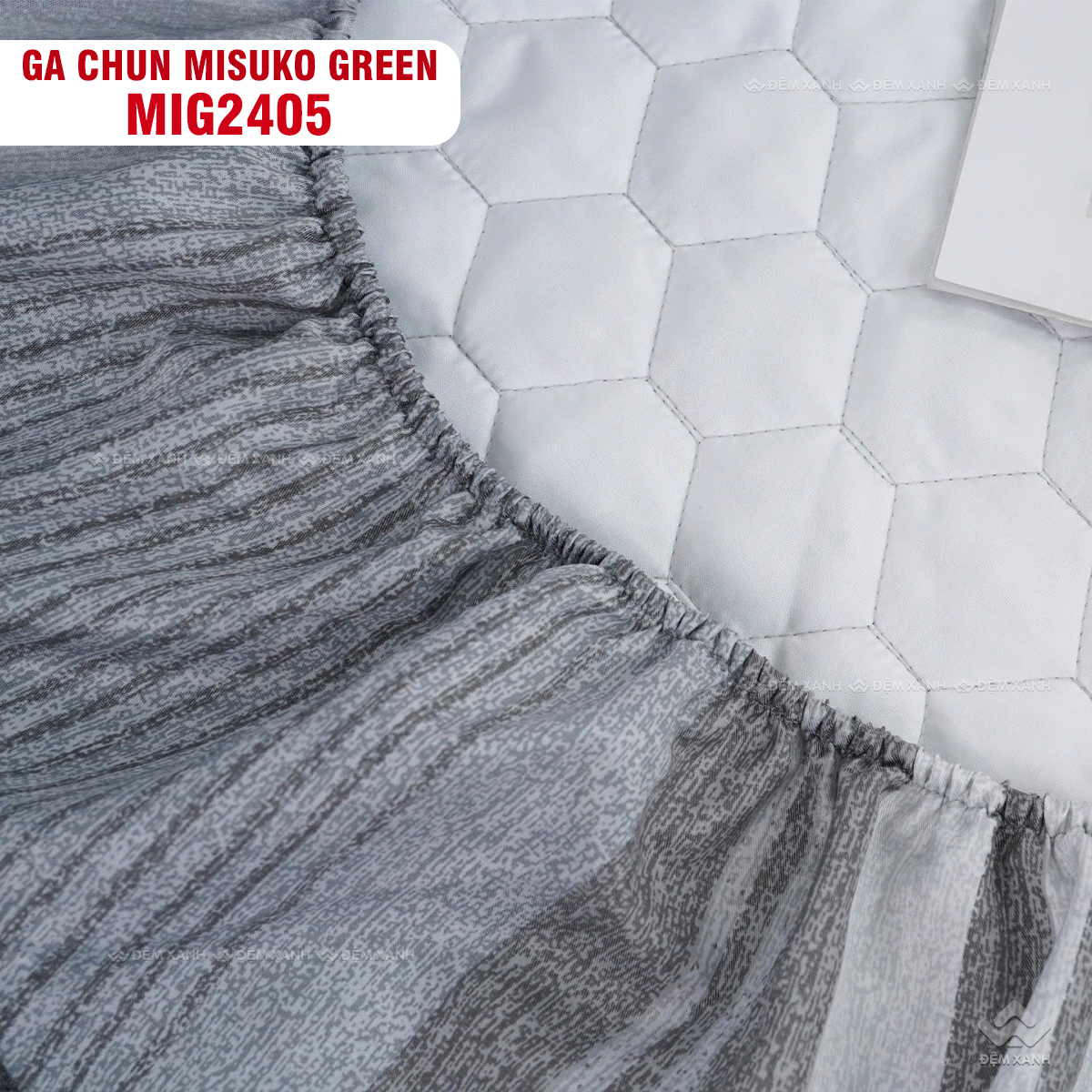 Bộ chăn ga gối Nhật Bản Misuko Green MIG2405 - Ảnh 4