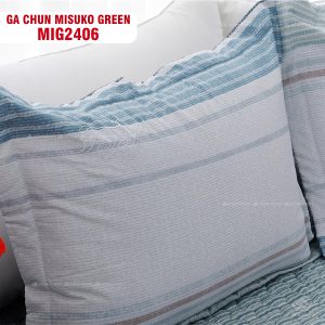 Bộ chăn ga gối Nhật Bản Misuko Green MIG2406 - Ảnh 4