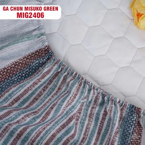 Bộ chăn ga gối Nhật Bản Misuko Green MIG2406 - Ảnh 5