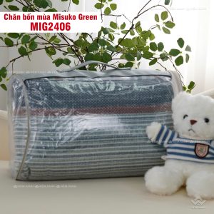 Bộ chăn ga gối Nhật Bản Misuko Green MIG2406 - Ảnh 9
