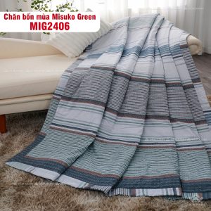 Bộ chăn ga gối Nhật Bản Misuko Green MIG2406 - Ảnh 11