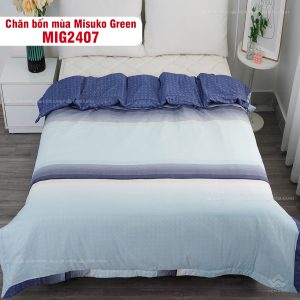 Bộ chăn ga gối Nhật Bản Misuko Green MIG2407