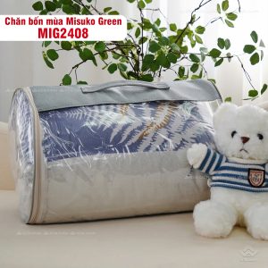 Bộ chăn ga gối Nhật Bản Misuko Green MIG2408 - Ảnh 4