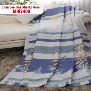 Bộ chăn ga gối Nhật Bản Misuko Green MIG2408 - Ảnh 5