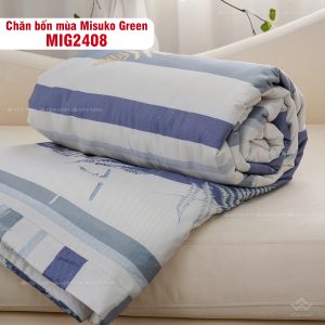 Bộ chăn ga gối Nhật Bản Misuko Green MIG2408 - Ảnh 6