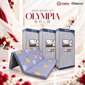 Đệm bông ép Olympia Gold (Lõi bông tinh khiết - Đệm cứng không lún, Bảo hành 5 năm)