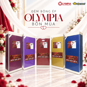 Đệm bông ép bốn mùa Olympia (Lõi bông ép tinh khiết + Memory Foam)