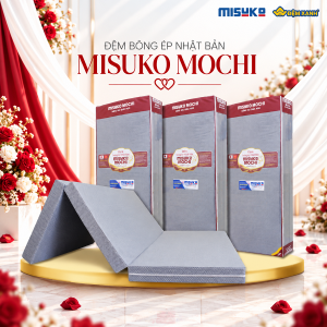 Đệm bông ép Nhật Bản Misuko Mochi gấm xốp gập 3