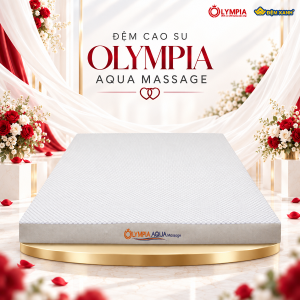 Đệm cao su Olympia AQUA massage (đệm cao su thiên nhiên 100%)