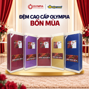 Đệm bông ép bốn mùa Olympia (Lõi bông ép tinh khiết + Memory Foam)
