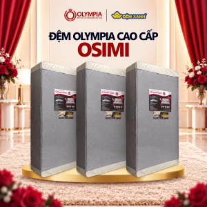 Đệm Olympia Osimi Gấp 2 Cao Cấp - Bông Ép Kết Hợp Memory Foam - Bảo Hành 10 Năm