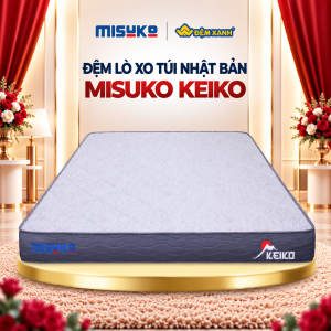 Đệm lò xo túi Nhật Bản Misuko Keiko dày 23cm