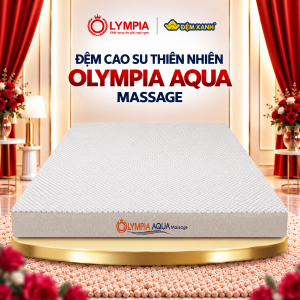 Đệm cao su Olympia AQUA massage (đệm cao su thiên nhiên 100%)