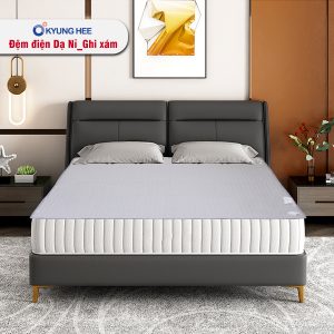 Đệm điện Kyung Hee Dạ Nỉ - Ghi Xám