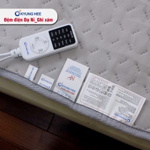 Đệm điện Kyung Hee Dạ Nỉ - Ghi Xám - Ảnh 11