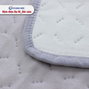 Đệm điện Kyung Hee Dạ Nỉ - Ghi Xám - Ảnh 10