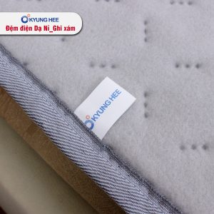 Đệm điện Kyung Hee Dạ Nỉ - Ghi Xám - Ảnh 9