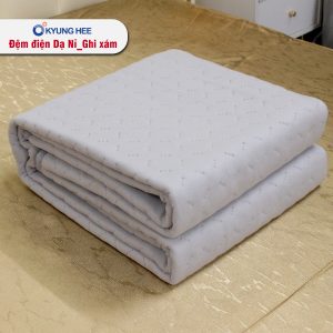 Đệm điện Kyung Hee Dạ Nỉ - Ghi Xám - Ảnh 7