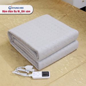 Đệm điện Kyung Hee Dạ Nỉ - Ghi Xám - Ảnh 6