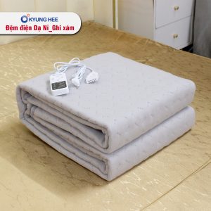 Đệm điện Kyung Hee Dạ Nỉ - Ghi Xám - Ảnh 5